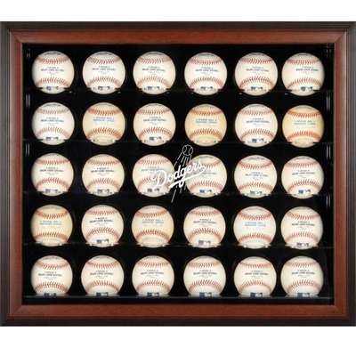 Fanatics Authentic Los Angeles Dodgers Logo Brown Framed 30-ball Display Case