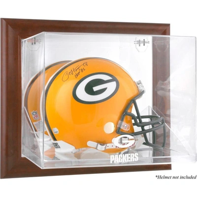 Fanatics Authentic Green Bay Packers Brown Framed Wall-mountable Logo Helmet Case