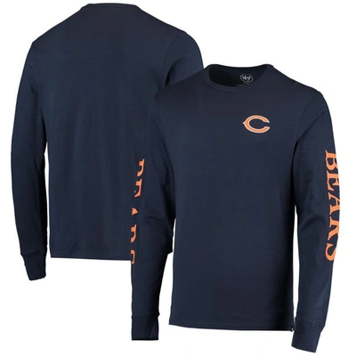 47 ' Navy Chicago Bears Franklin Long Sleeve T-shirt