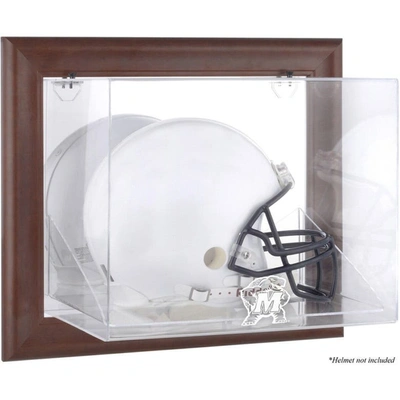 Fanatics Authentic Maryland Terrapins Brown Framed Wall-mountable Helmet Display Case