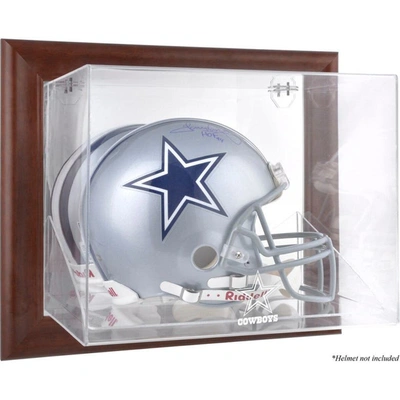 Fanatics Authentic Dallas Cowboys Brown Framed Wall-mountable Logo Helmet Case