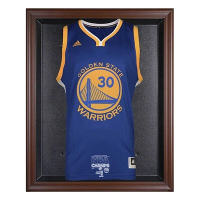 Fanatics Authentic Golden State Warriors 2015 Nba Finals Champions Logo Brown Framed Jersey Display Case