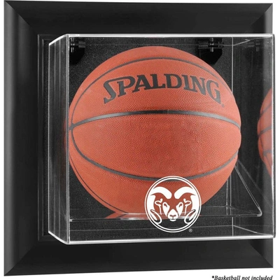 Fanatics Authentic Colorado State Rams Black Framed Wall-mountable Basketball Display Case In Brown