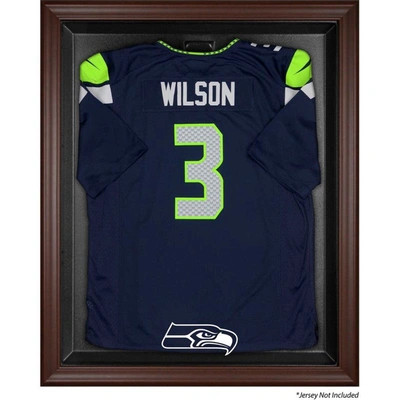 Fanatics Authentic Seattle Seahawks Brown Framed Logo Jersey Display Case