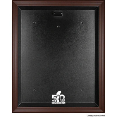 Fanatics Authentic Super Bowl 50 Brown Framed Jersey Logo Display Case