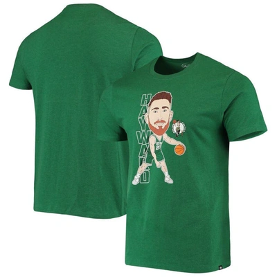47 ' Gordon Hayward Heathered Kelly Green Boston Celtics Bobblehead T-shirt