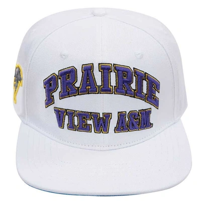 Pro Standard Men's  White Prairie View A&m Panthers Evergreen Wool Snapback Hat