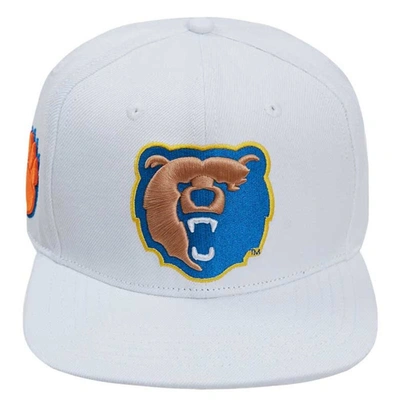 Pro Standard White Morgan State Bears Mascot Evergreen Wool Snapback Hat