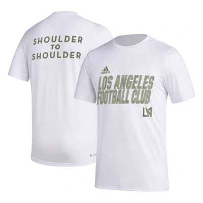 Adidas Originals Adidas White Lafc Team Jersey Hook Aeroready T-shirt