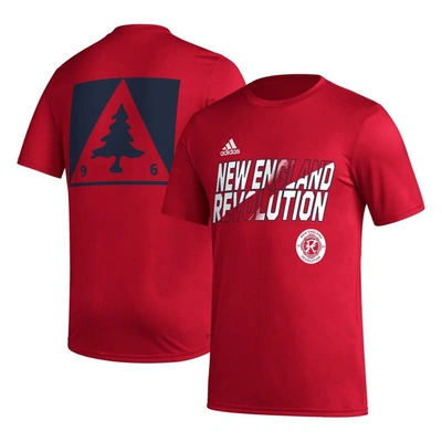 Adidas Originals Adidas Red New England Revolution Team Jersey Hook Aeroready T-shirt
