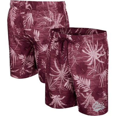 Colosseum Maroon Montana Grizzlies What Else Is New Swim Shorts