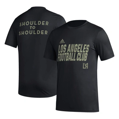 Adidas Originals Adidas Black Lafc Team Jersey Hook Aeroready T-shirt