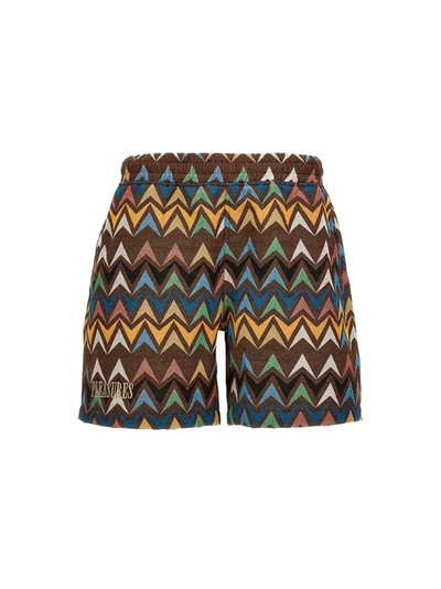 Pleasures Jacquard Patterned Bermuda Shorts In Multicolor