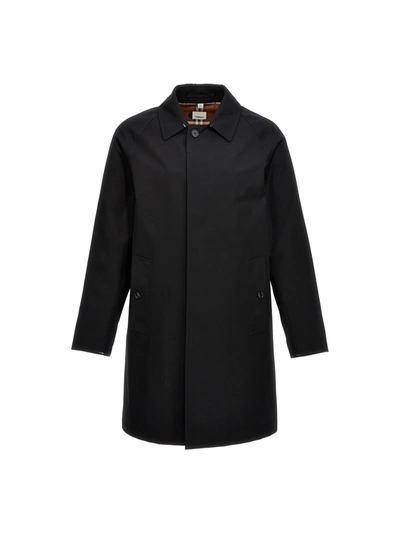 Burberry Camden Trench Coat In Black