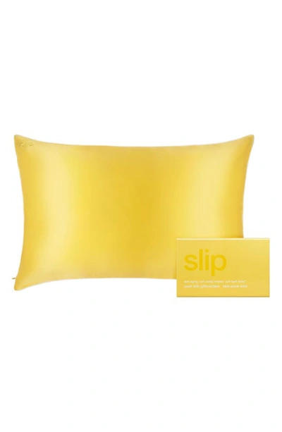 Slip Pure Silk Pillowcase In Limoncello