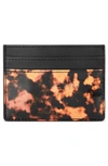 Vince Camuto Lanze Leather Card Case In Black Multi