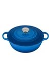 Le Creuset Signature 5-quart Enameled Cast Iron Brasier In Blue Tones