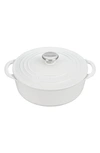 Le Creuset Signature 2.75 Quart Enamel Dutch Oven In White