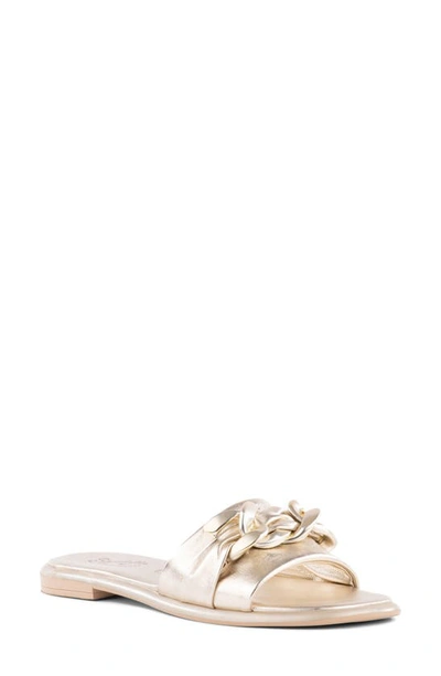 Seychelles Tulum Slide Sandal In Light Gold