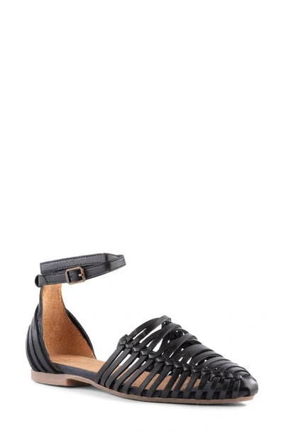 Seychelles Trinket Ankle Strap Flat In Black