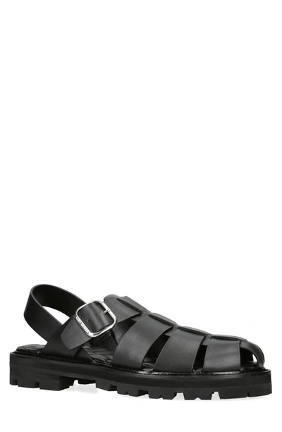 Kurt Geiger Ollie Fisherman Sandal In Black