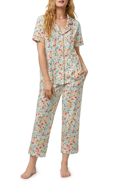 Bedhead Pajamas Print Organic Cotton Blend Crop Pajamas In Infloresence