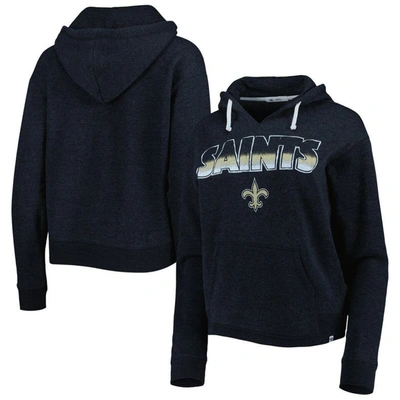 47 ' Black New Orleans Saints Color Rise Kennedy Notch Neck Pullover Hoodie