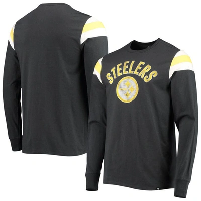 47 ' Black Pittsburgh Steelers Franklin Rooted Long Sleeve T-shirt