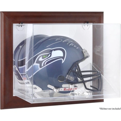 Fanatics Authentic Seattle Seahawks Brown Framed Wall-mountable Logo Helmet Case