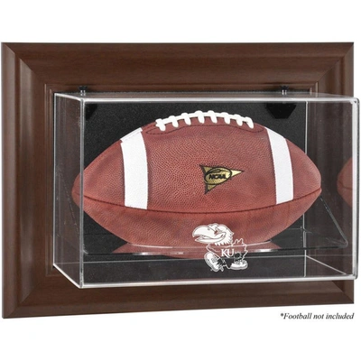 Fanatics Authentic Kansas Jayhawks Brown Framed Wall-mountable Football Display Case
