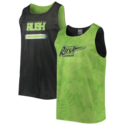 Foco Green/black Saskatchewan Rush Reversible Mesh Tank Top