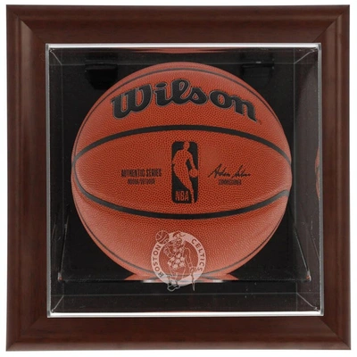 Fanatics Authentic Boston Celtics Brown Framed Wall-mounted Team Logo Basketball Display Case