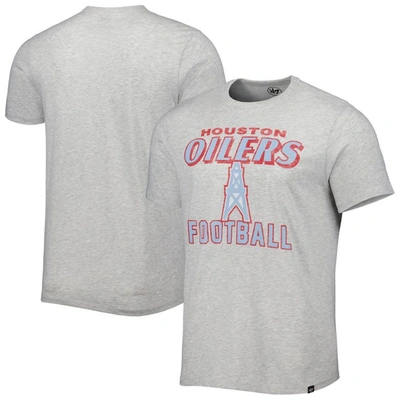 47 ' Heathered Gray Houston Oilers Dozer Franklin Lightweight T-shirt