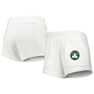 Concepts Sport White Boston Celtics Sunray Shorts
