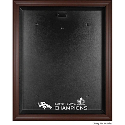 Fanatics Authentic Denver Broncos Brown Framed Jersey Super Bowl 50 Champions Logo Display Case