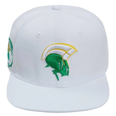 Pro Standard White Norfolk State Spartans Mascot Evergreen Wool Snapback Hat