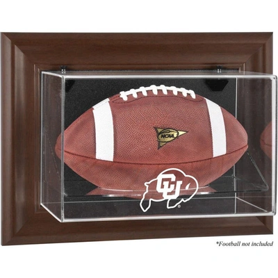 Fanatics Authentic Colorado Buffaloes Brown Framed Wall-mountable Football Display Case