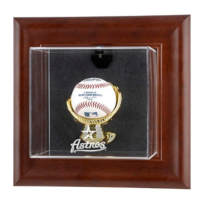Fanatics Authentic Houston Astros Brown Framed Wall-mounted Logo Baseball Display Case