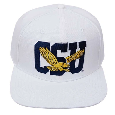 Pro Standard White Coppin State Eagles  Evergreen Wool Snapback Hat