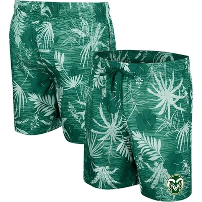 Colosseum Green Colorado State Rams What Else Is New Swim Shorts