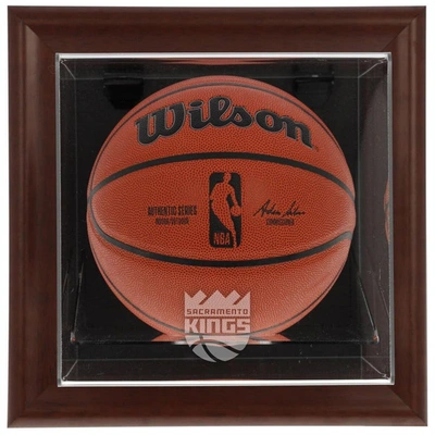 Fanatics Authentic Sacramento Kings Brown Framed Wall-mounted Team Logo Basketball Display Case