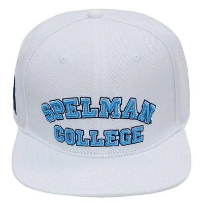 Pro Standard White Spelman College Jaguars Primary Logo Evergreen Wool Snapback Hat
