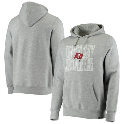 47 ' Heathered Gray Tampa Bay Buccaneers Bevel Pullover Hoodie In Heather Gray