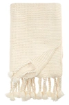 Pom Pom At Home Trestles Oversize Throw Blanket In Antique White