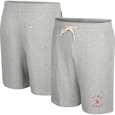 Colosseum Heather Gray Utah Utes Love To Hear This Terry Shorts