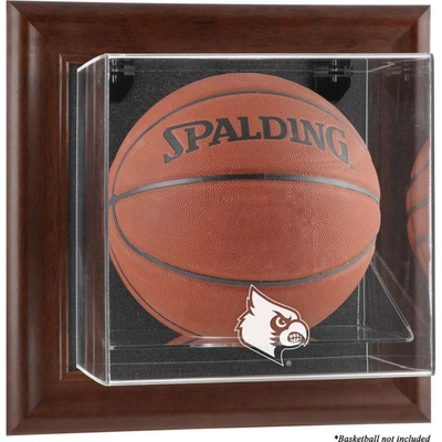 Fanatics Authentic Louisville Cardinals Brown Framed Logo Wall-mountable Basketball Display Case