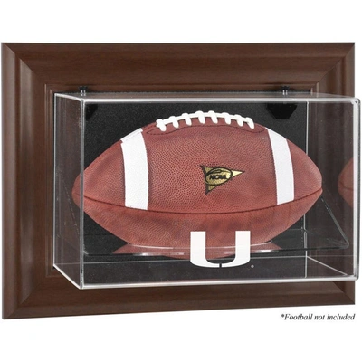 Fanatics Authentic Miami Hurricanes Brown Framed Wall-mountable Football Display Case