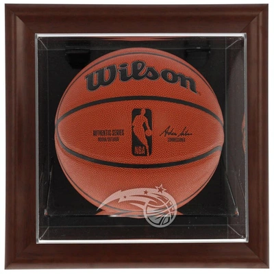 Fanatics Authentic Orlando Magic Brown Framed Wall-mountable Team Logo Basketball Display Case