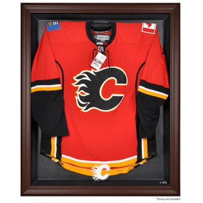 Fanatics Authentic Calgary Flames Brown Framed Logo Jersey Display Case