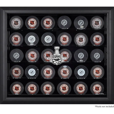 Fanatics Authentic Pittsburgh Penguins 2017 Stanley Cup Champions Black Framed 30-puck Logo Display Case